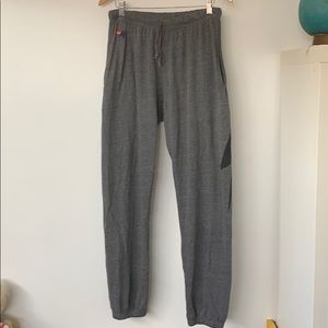 Aviator Nation Grey Lightning Bolt Sweatpants